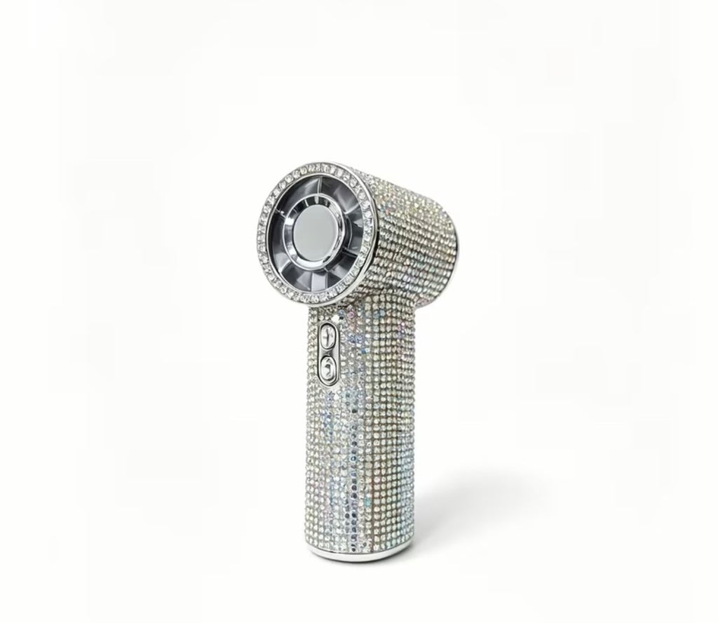 IcyFans - AC Handheld Bling Fan - Multicoloured
